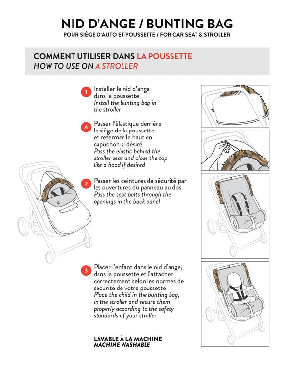 Bunting Bag Designed For Car Seat And Stroller Chanterelle - H10A401_182