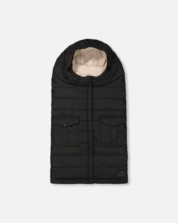 Evolutive Baby Footmuff Black Snowsuits Deux par Deux