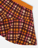 Milano Skirt Plaid Magenta And Brown - G20H80_080