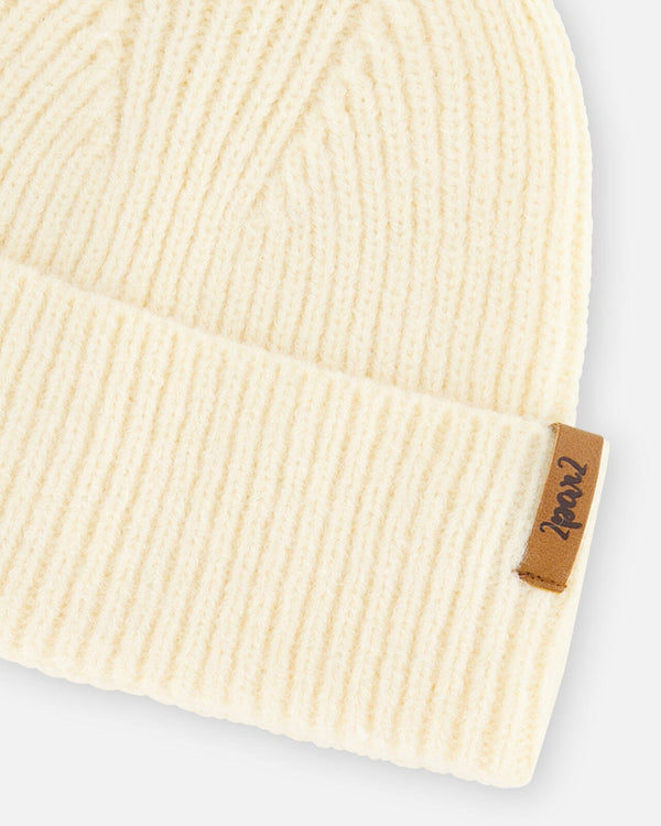 Mid-Season Knit Hat Off White Outdoor Accessories Deux par Deux