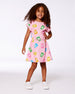 Printed French Terry Dress Pink Multicolored Gummies Dresses Deux par Deux