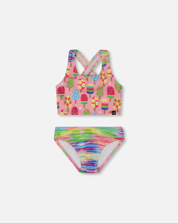 Printed Two-Piece Swimsuit Multicolored - G30NG40_050