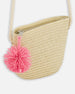 Straw Bag And Hat Set Straw And Pink Accessories Deux par Deux