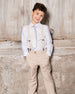 Neck Tie Light Taupe Striped - G30RCR_147