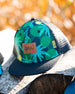 Printed Cap Green Jungle On Black - G30VBC_040
