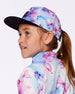 Printed Cap Butterflies On Multicolored And Black Background - G30VGC_009