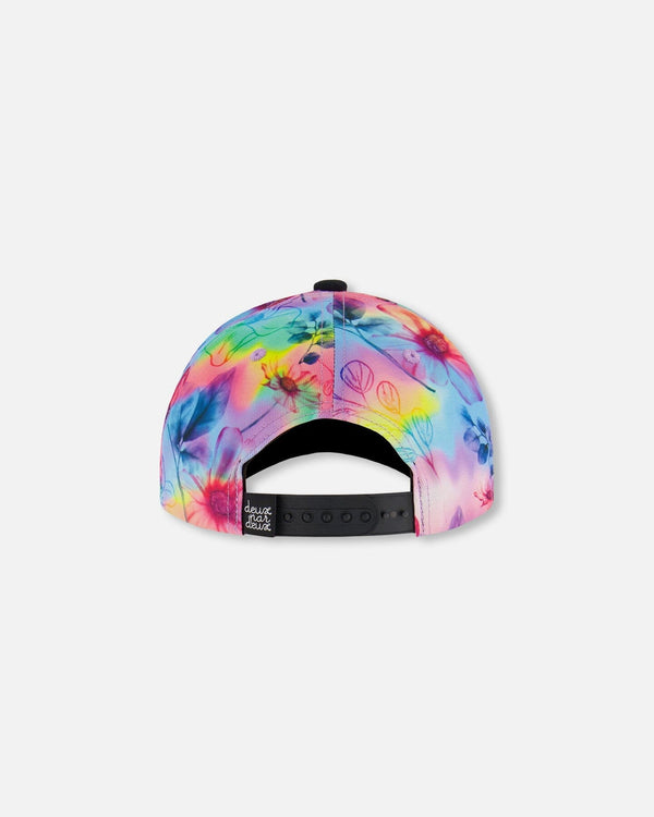 Printed Cap Butterflies On Multicolored And Black Background - G30VGC_058