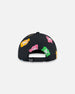 Printed Cap Black And Multicolored Gummies - G30VGC_077