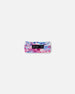 Printed Athletic Headband Pink, Blue And Butterflies - G30XGHB_009
