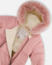 One-Piece Baby Layette Snowsuit Designed For Car Seat Dusty Pink - H10A602_637