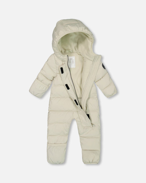 One-Piece Baby Cloud Compressible Snowsuit Designed For Car Seat Off-White - H10B700_165