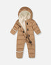 One-Piece Baby Cloud Compressible Snowsuit Designed For Car Seat Chanterelle - H10B700_182