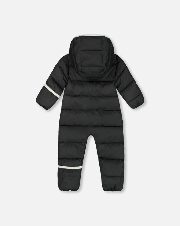 One-Piece Baby Cloud Compressible Snowsuit Designed For Car Seat Black - H10B700_999