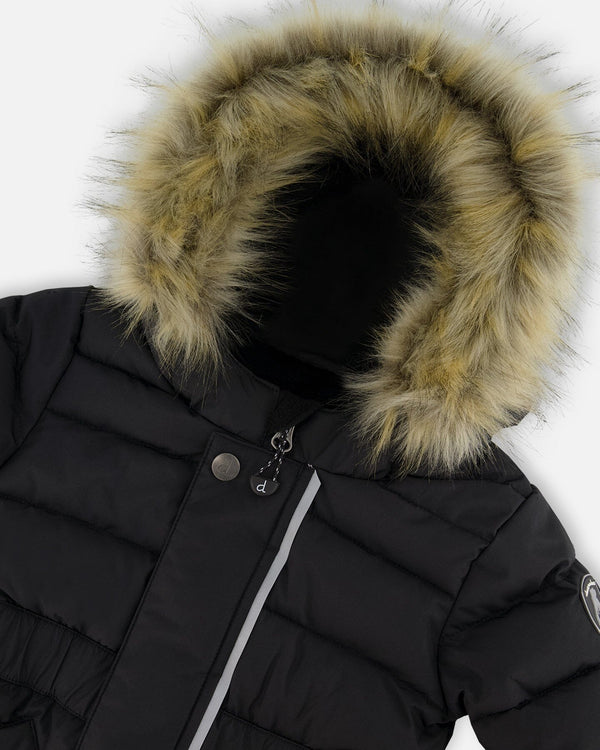 One-Piece Baby Original Puffy Snowsuit Black - H10B702_999