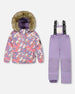 Two-Piece Discover Snowsuit With Printed Jacket Purple Gray - H10DG80_592