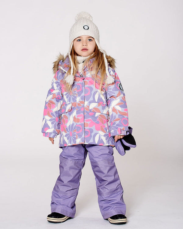 Two-Piece Discover Snowsuit With Printed Jacket Purple Gray - H10DG80_592