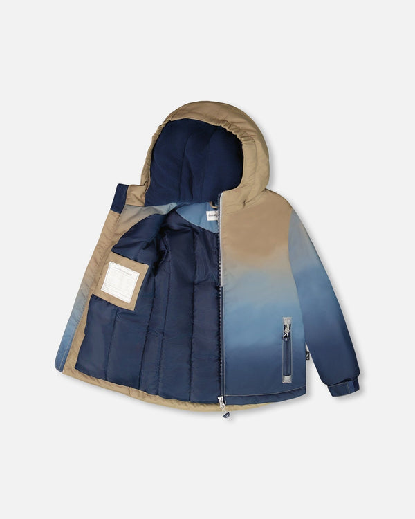 Two-Piece Chill Outerwear Set With Light Insulation Navy Blue - H10MB10_479