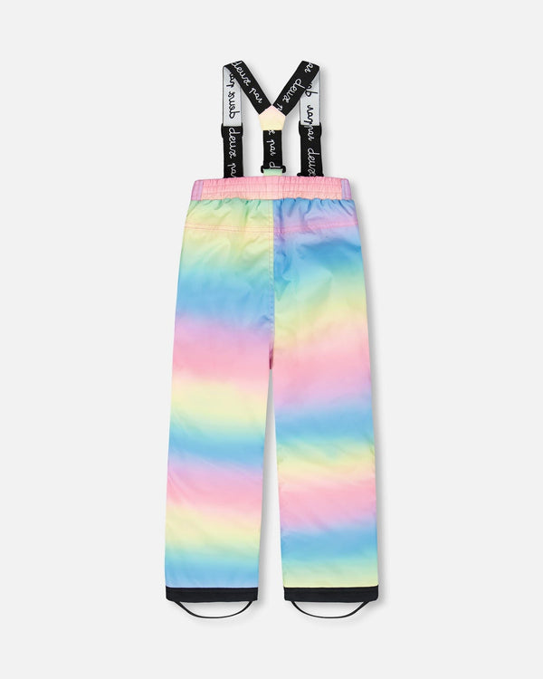 Two-Piece Chill Outerwear Set With Light Insulation Rainbow Gradient - H10MG10_019