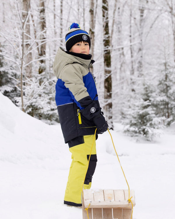 Two-Piece Play Snowsuit Bright Yellow Green - H10PB45_332