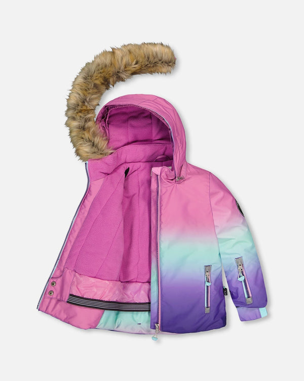 Two-Piece Play Snowsuit Purple Mountain Print - H10PG86_015