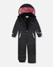 One-Piece Teknik Snowsuit Black With Pink - H10TG73_999