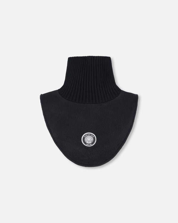 Polar Fleece And Knit Neckwarmer Black - H10XCOL_999