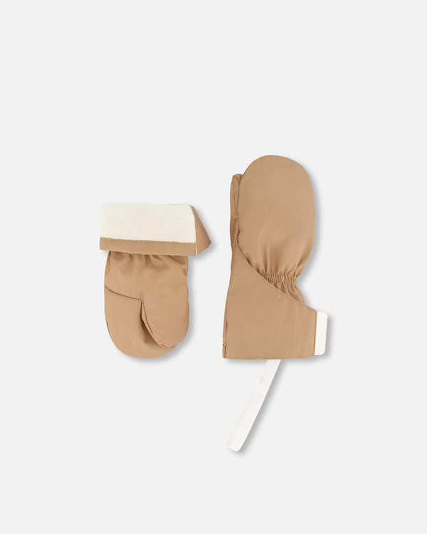 Lined Baby Mittens Chanterelle - H10XM103_182