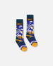 Winter Ski Socks With Merino Wool Deep Teal - H10XS_394