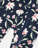 One-Piece Thermal Underwear Navy Flower Print - H10Y700_016