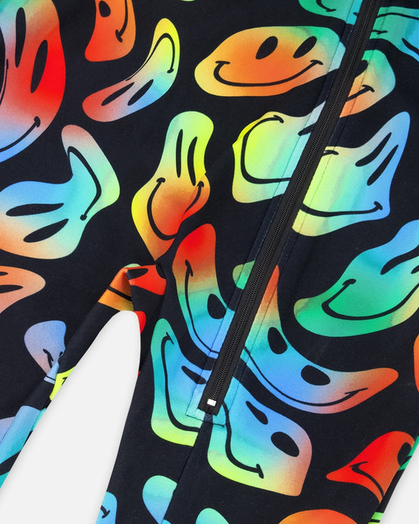 One-Piece Thermal Underwear Smiley Face Boy - H10Y700_033