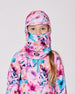 Brushed Jersey Balaclava Pink Watercolor Flower Print - H10YBAL_012
