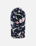 Brushed Jersey Balaclava Navy Flower Print - H10YBAL_016