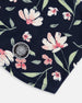 Brushed Jersey Balaclava Navy Flower Print - H10YBAL_016