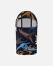 Brushed Jersey Balaclava Black Dinosaur Print - H10YBAL_026