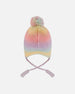 Lined Peruvian Knit Pompom Hat Multicolor - H10Z22_000