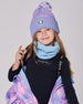 Lined Knit Pompom Hat Blue, Purple And Pink - H10Z30_000