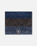 Lined Knit Neckwarmer Taupe And Navy - H10Z42_000