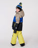 Lined Knit Pompom Hat Black, Taupe And Lime Green - H10Z51_000