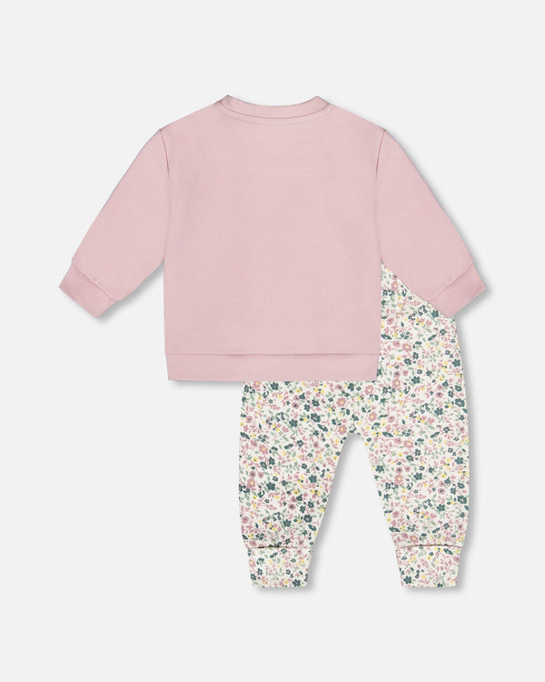 Organic Cotton Evolutive Pant And Long Sleeve Top Set Neutral Purple - H20A14_557