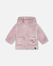 Hooded Zip Plush Jacket Neutral Purple - H20A30_557