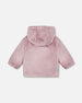 Hooded Zip Plush Jacket Neutral Purple - H20A30_557