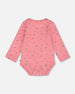 Organic Cotton Long Sleeve Romper Pink Floral - H20A70_048