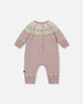 Jacquard Knitted Romper Keepsake Lilac - H20AT40_557