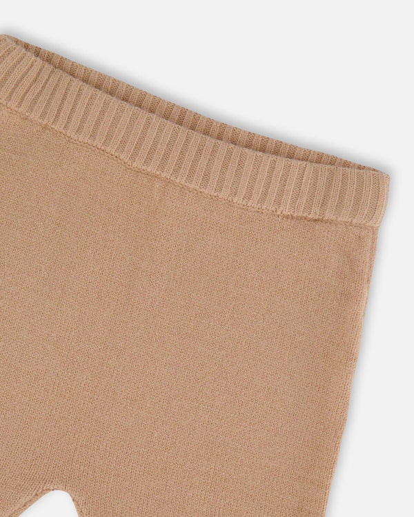 Knitted Top And Pant Set Light Caramel - H20CT12_109