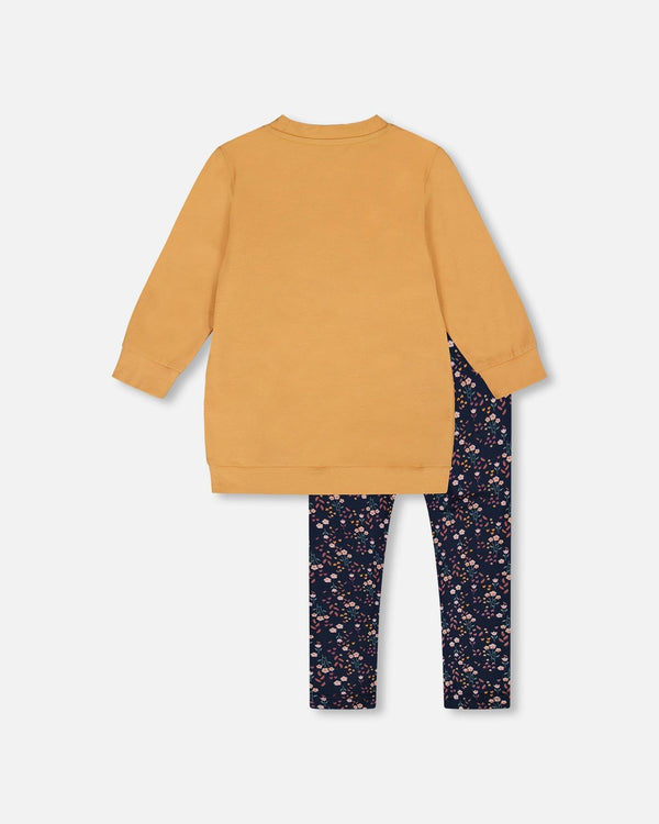Tunic And Leggings Set Golden Brown - H20E11_231