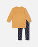 Tunic And Leggings Set Golden Brown - H20E11_231