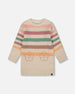 Knitted Tunic Off-White With Stripes - H20GT76_101