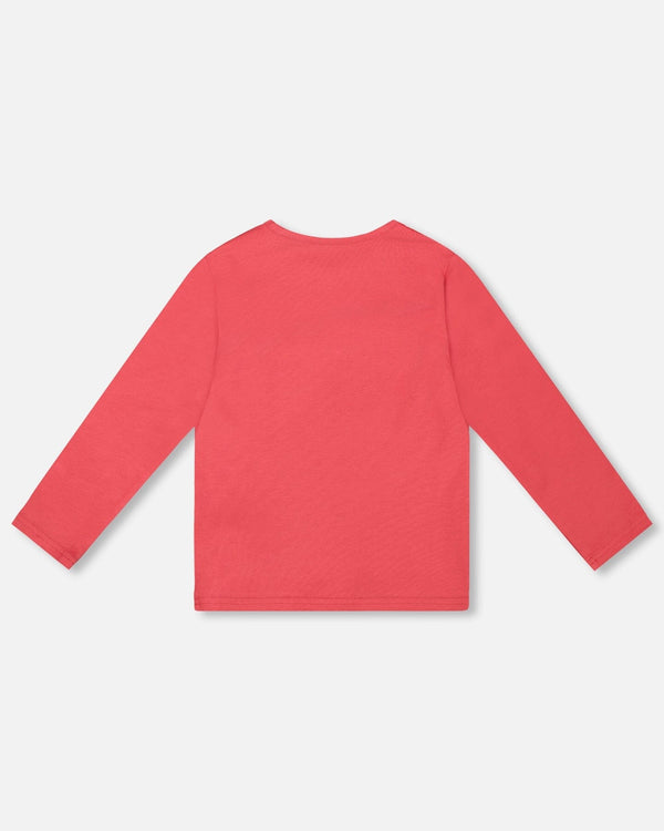 Organic Cotton T-Shirt Red With Mini Apples - H20I70_709