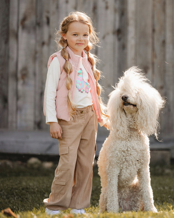 Parachute Corduroy Pants With Cargo Pockets Light Pecan Brown - H20M20_960