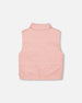 Corduroy Puffy Sleeveless Vest Dusty Pink - H20M30_622